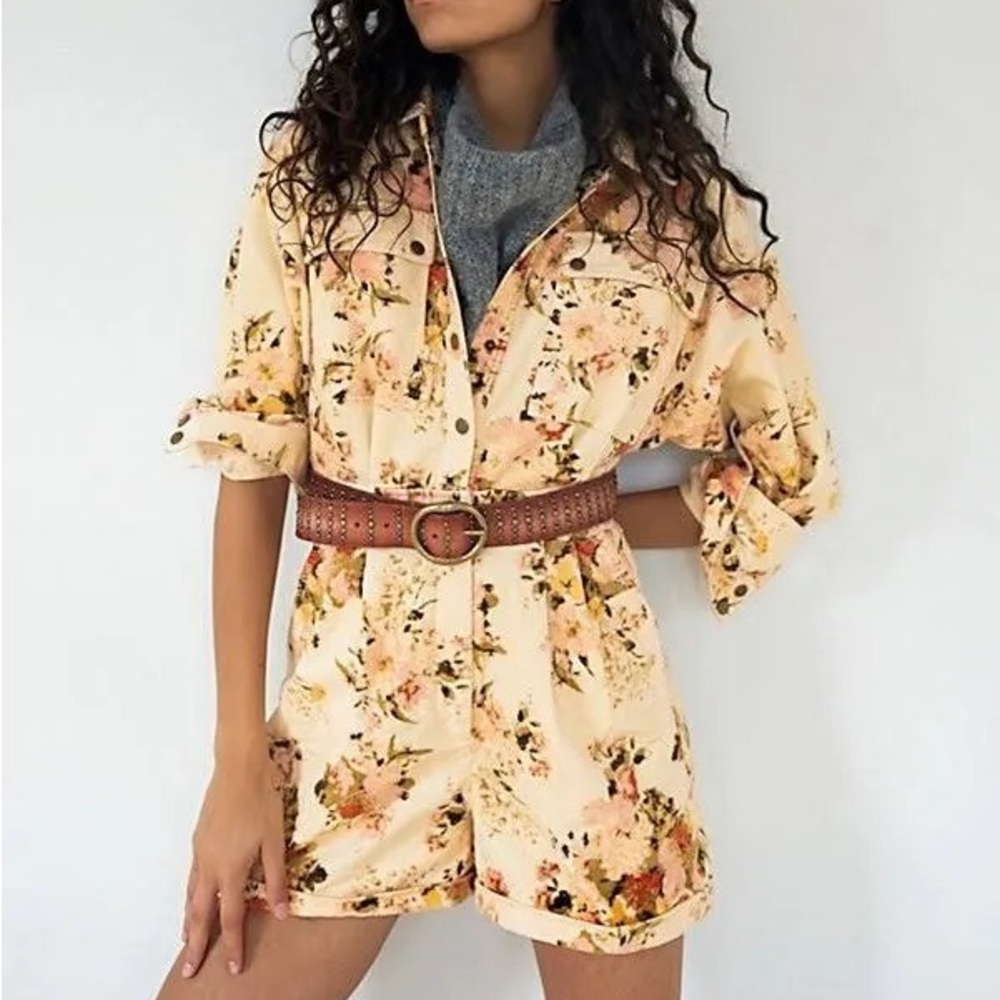 Free People Corduroy romper